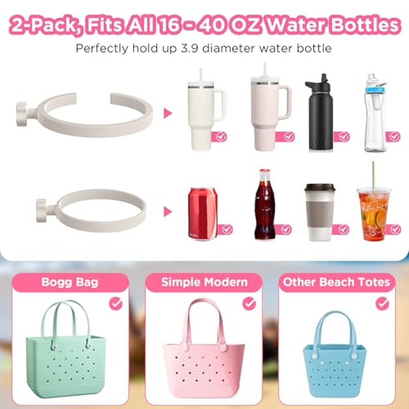OUTXE 2-Pack Cup Holder for Bogg Bag & Stanley Tumblers