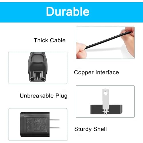 8V HQ850 Shaver Charger Cord Compatible with Philips Norelco QP2530 QP2630 HQ912 HQ913 HQ914 HQ915 HQ916 Electric Shaver Razor Trimmer Adapter Power Supply Charging Cable