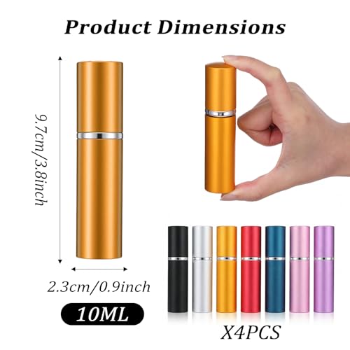 28-Piece Travel Perfume Atomizer Set - 10ml Refillable Bottles