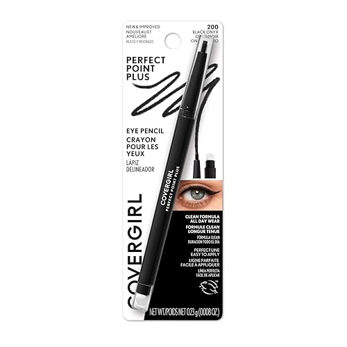 COVERGIRL Perfect Point Plus Eyeliner Pencil 200 Black Onyx No Sharpening Needed