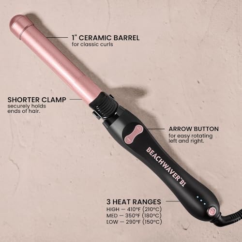 Beachwaver 1-Inch Rotating Curling Iron | Ceramic Barrel