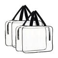 Clear Makeup Organizer Bag 2-Pack | Waterproof Cosmetic Tote