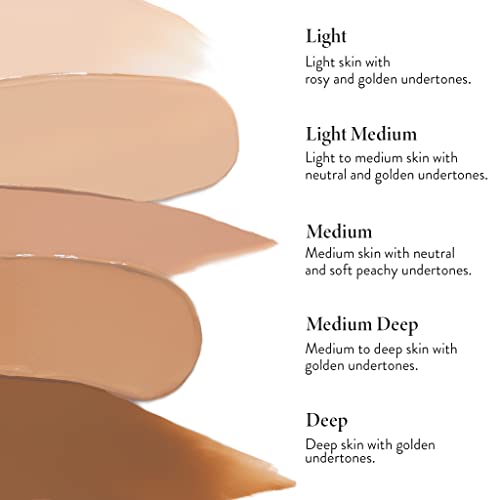 LAURA GELLER NEW YORK Quench-n-Tint Hydrating Foundation - Medium/Deep - Sheer to Light Buildable Coverage - Natural Glow Finish - Lightweight Formula with Hyaluronic Acid