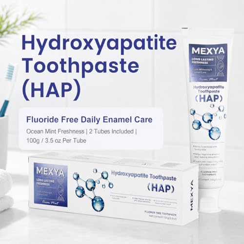 MEXYA Nano Hydroxyapatite Fluoride-Free Toothpaste 2 Pack for Sensitive Teeth