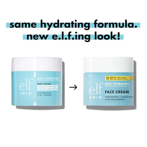 e.l.f. SKIN Holy Hydration Face Cream SPF 30 Moisturizer 1.7 oz - Daily Hydrating Sunscreen