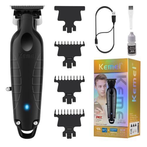 KEMEI PG2299 Cordless Hair Clippers for Men, Professional Zero Gapped Trimmer