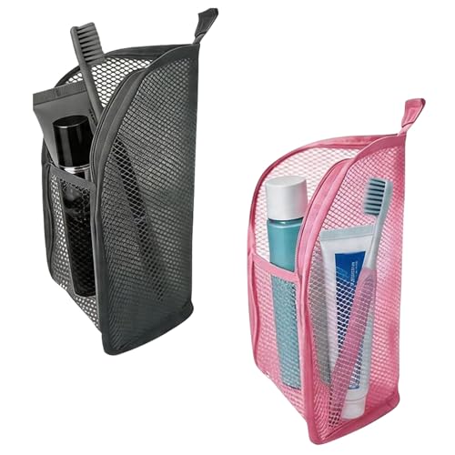 Standing Toiletry Bag 2-Pack | Waterproof EVA Travel Organizer