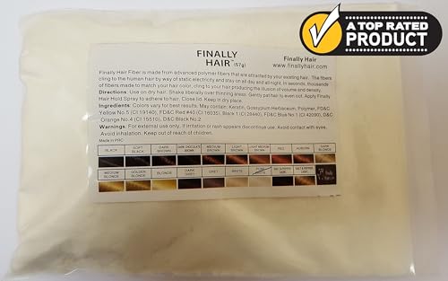 Hair Building Fibers White 50g Refill - Keratin Fibers for Thinning Hair