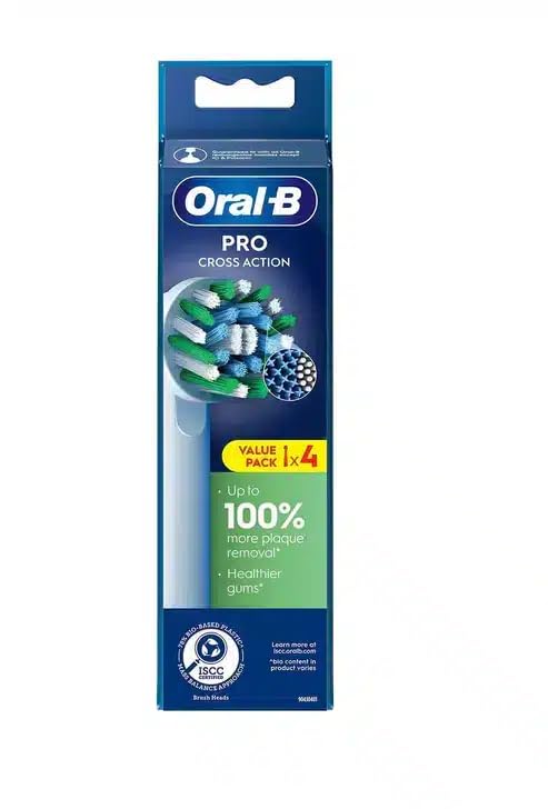 Oral-B Cross Action Replacement Brush Heads 4-Pack