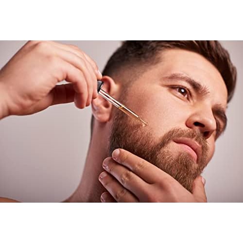 OPO - Organic Beard Oil for Men: 4 oz Sandalwood, Non-GMO, Vegan Facial Hair Conditioner for Fast Growing Beard, Mustache, Eyelash & Eyebrows
