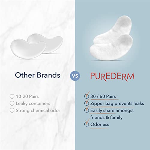 Purederm Deluxe Collagen Eye Mask Collagen Pads For Women 4 Pack Of 30 Sheets/Natural Eye Patches With Anti-aging and Wrinkle Care Properties/Help Reduce Dark Circles and Puffiness