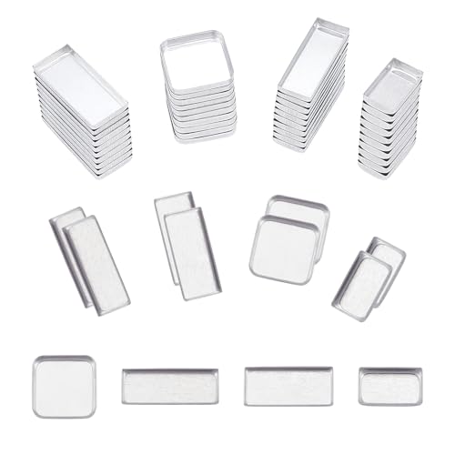 80 PCS Aluminum Empty Eyeshadow Pans - Refillable Cosmetic Organizer