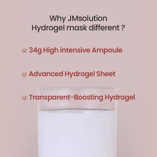 JMsolution Bio Collagen PDRN Firming Mask ? Anti-Aging Hydrogel Mask with high intensive ampoule & Salmon DNA ? Skin Lifting & Wrinkle Care(4 Sheets)