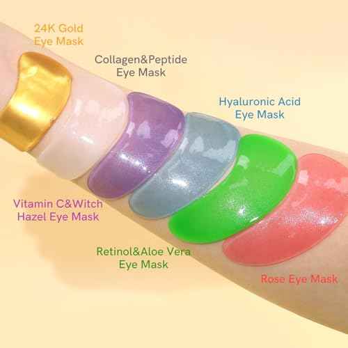 Under Eye Patches with Collagen and Hyaluronic Acid Eye Mask for Wrinkle,Dark Circles,Face Mask Skin Care Products 24 Pairs