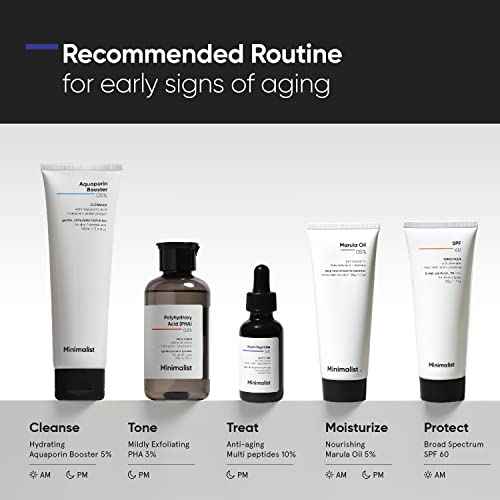 Minimalist Multi Peptide Night Face Serum for Anti Aging with Collagen Boosting | Reduces Wrinkles | Hydrating Serum With 7% Matrixyl 3000 & 3% Bio-Placenta | For Women & Men | 1 Fl Oz / 30 ml