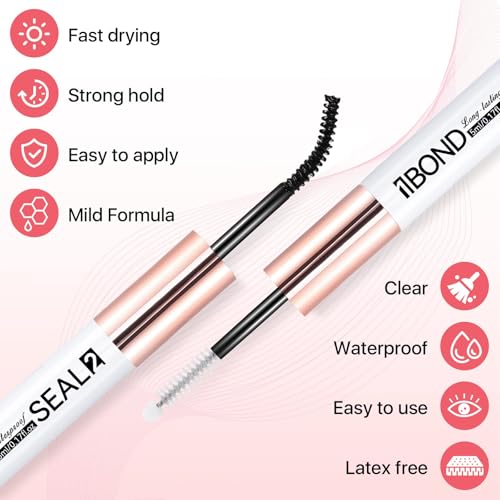 White Latex-Free Lash Glue & Seal for Eyelash Extensions - Miuffue