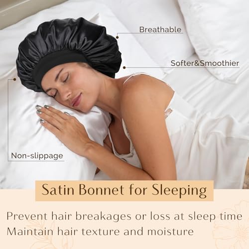 Soft Satin Sleep Bonnet for Men & Women