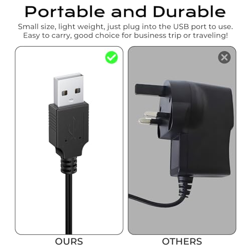 Vancle USB Charger for Remington Shaver PG6255 PR1362 PG6171 PF7600 PR1340 PG6250 PR1385, 5V Trimmer Charging Cord for Remington Razor 1.2m
