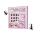 Self-Adhesive Pre-Glued Rogue Doll Cluster Eyelash Extensions, 10-14mm Reusable, DIY Waterproof Cluster Lashes with 12H Hold, No Glue Needed, Easy to Apply, Natural Look Cluster Lashes (03 Rogue Doll)