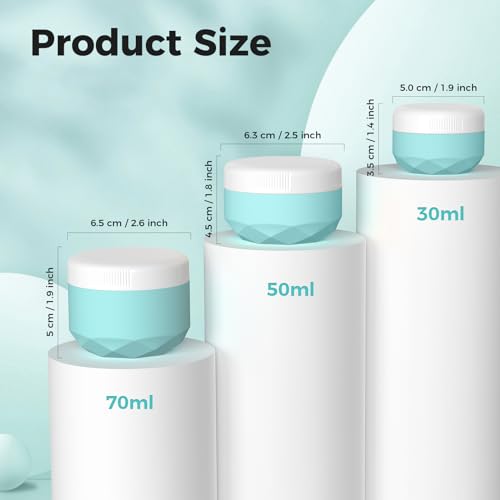 TSA Approved Travel Containers 4-Pack Silicone Jars 1.7oz
