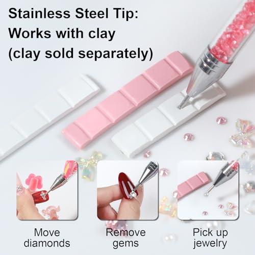 Rhinestone Picker Wax Pen Tool with Tweezers & Tips