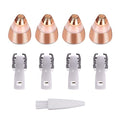 4 Pack Flawless Replacement Head, Face Hair Remove Replacement Tool for Women Facial Smooth Finishing with Cleaning Brush(Rose Gold)