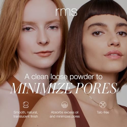 RMS Beauty UnPowder Natural Mattifying Finishing Powder, Ultra-Lightweight Translucent Loose Powder for Oil Control, Shine Reduction, Smooth Matte Skin Finish, 0.1 oz