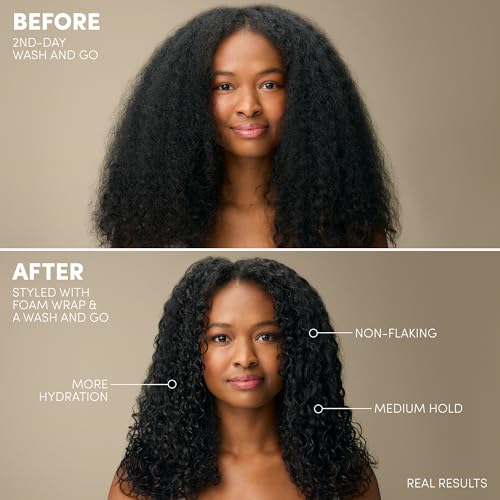 Mizani Foam Wrap Curly Hair Styling Mousse - Hydrating Anti-Frizz Hair Foam