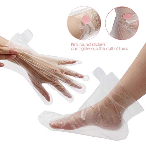 200pcs Paraffin Wax Bath Liners & Gloves Booties for Hand & Feet, Segbeauty Paraffin Bags for Hand & Foot, Paraffin Heated SPA Mittens Foot Liners for Hot Wax thera-py Paraffin Wax Machine