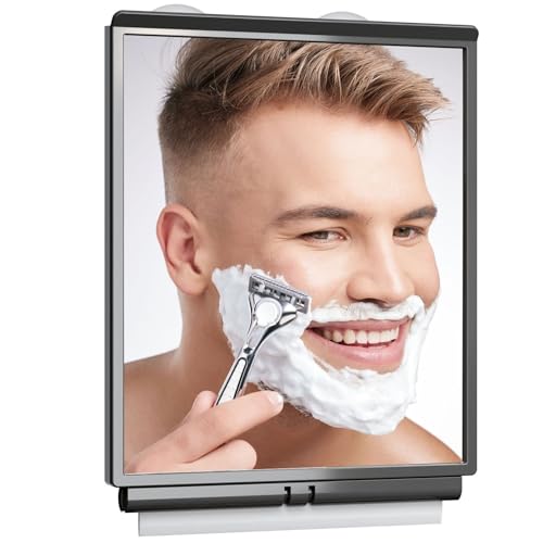 Fogless Shower Mirror with Squeegee by ToiletTree Products