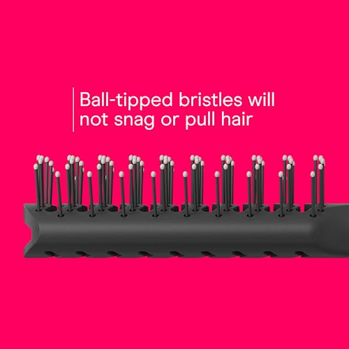 Conair Hair Brush Set - Black, 1 Full-Size & 1 Mid-Size Vented Brushes, Grip & Lift, Travel Ready