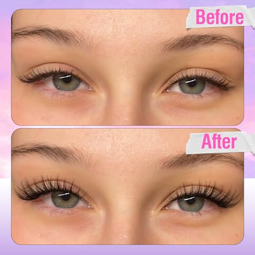 Mavphnee Wispy Cluster Eyelashes 110 Pcs CC Curl Natural Look for Everyday Wear