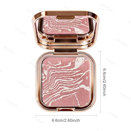 KYDA Baked Blush Palette Shimmer Marbleized Cheek Color 03