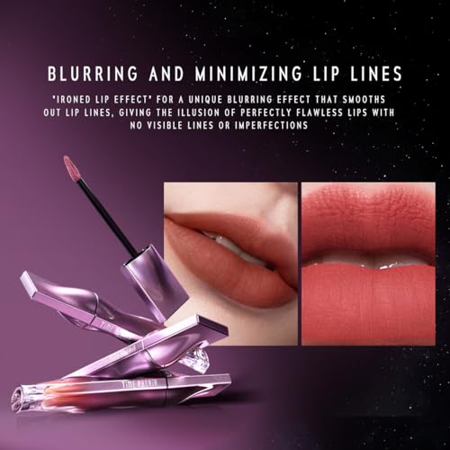 Nebula Velvet Lip Cream - Deep Berry Red Matte Liquid Lipstick