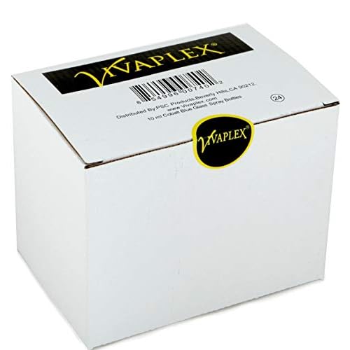 Vivaplex, 24, Cobalt Blue, 10 ml (1/3 oz) Glass Bottles, with Black Fine Mist Sprayer's