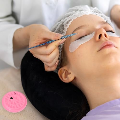 100 Pcs False Eyelash Glue Holders, Lash Trays, Disposable Lash Pads for Eyelash Extensions