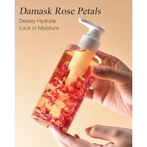 Multi-Used Body Oil For Skin USDA Certified,Face,Hair and Nails,Multi Purpose Organic oil With Rose Petals,Vitamin E & Almond Oil Nourishing & Hydrating ,Body Oil for Moisture & Skin After Bath Oil