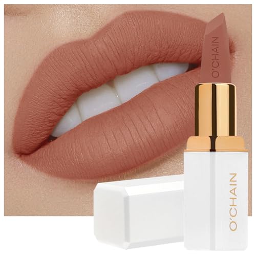 O'CHAIN Nude Matte Lipstick - Long Lasting, Vegan & Cruelty-Free