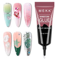 MEKK No Wipe Rhinestone Nail Glue 15g - Strong Adhesive for Gems & Charms
