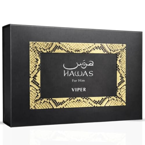 RASASI Hawas Viper 3-Piece Perfume Gift Set - Men’s Fragrance & Grooming
