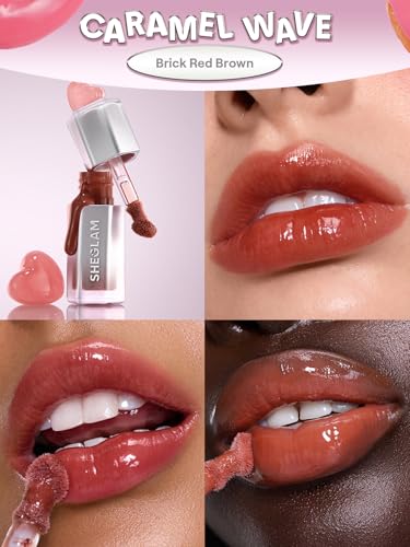 SHEGLAM Caramel Wave Lip Gloss - High Shine, Moisturizing, Long-Wear Lip Gloss