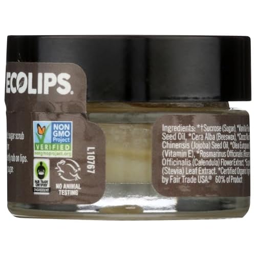 Eco Lips, Lipscrub Vanilla Organic, 0.5 Ounce