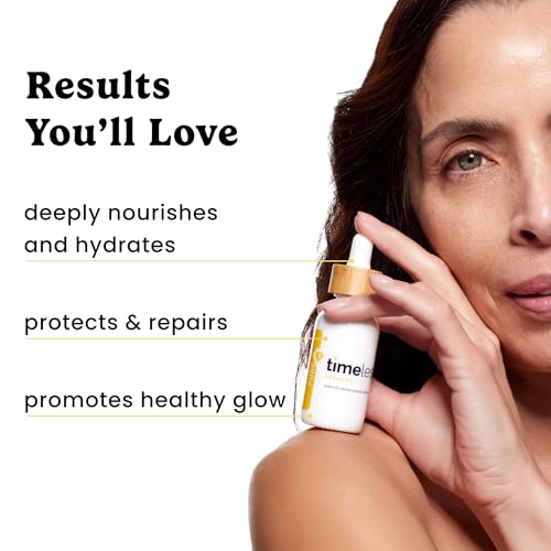 Timeless Skin Care Argan Oil - 100% Pure Argan Oil for Face & Hair Care - For Dry Skin - Fragrance-Free - Use with Moisturizer or Hair Products - 8 oz