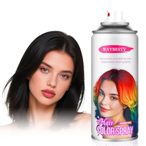 Temporary Hair Color Spray Black 4.06oz Washable Non-Sticky