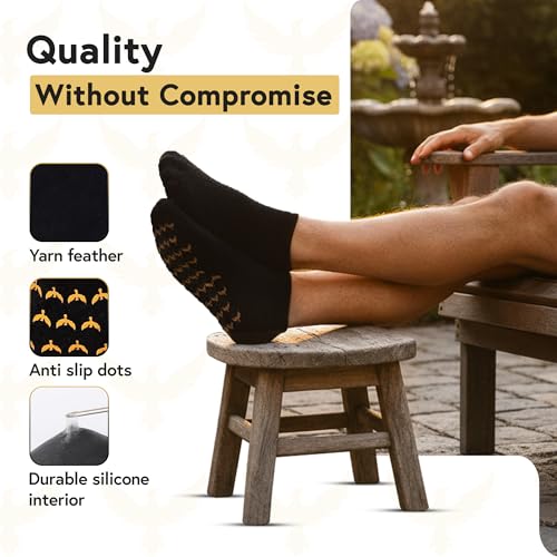 Moisturizing Gel Socks for Men XL - 2 Pairs Spa Socks for Cracked Heels