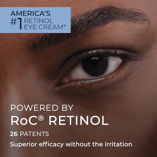 RoC Retinol Correxion Under Eye Cream for Dark Circles & Puffiness, Daily Wrinkle Cream, Anti Aging Line Smoothing Skin Care Treatment for Women and Men, 0.5 oz (Packaging May Vary)