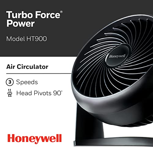 Honeywell HT-900 TurboForce Air Circulator Fan Black, Small- 4 Pack