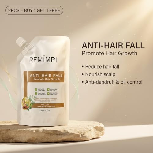 Herbal Anti-Fall Shampoo with Ginger & Ginseng, 300ml 2-Pack