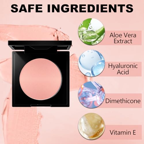 Pink Under Eye Brightener Concealer with Brush