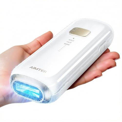 IPL Hair Removal Device with Sapphire Ice Cooling System - White
